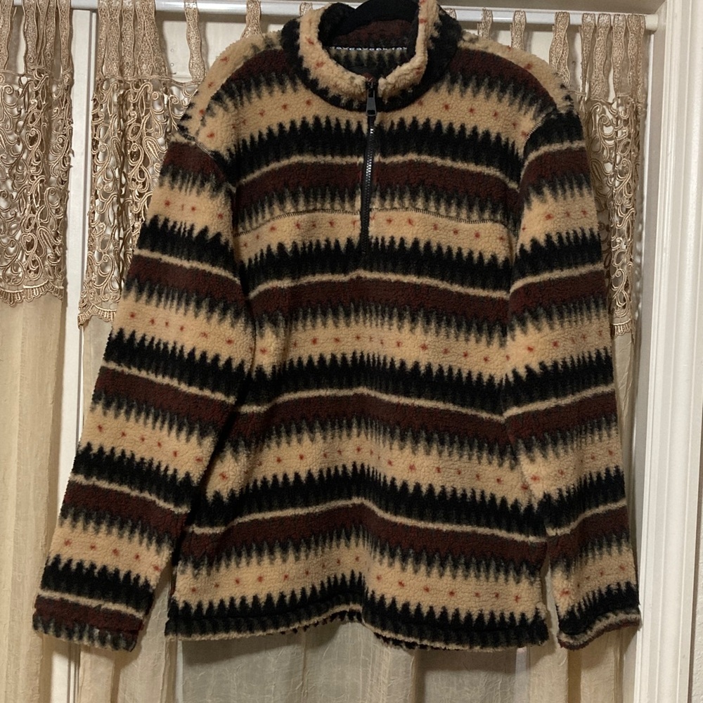 Mountains And Isles Grizzly SherpaL Pullover Sweater